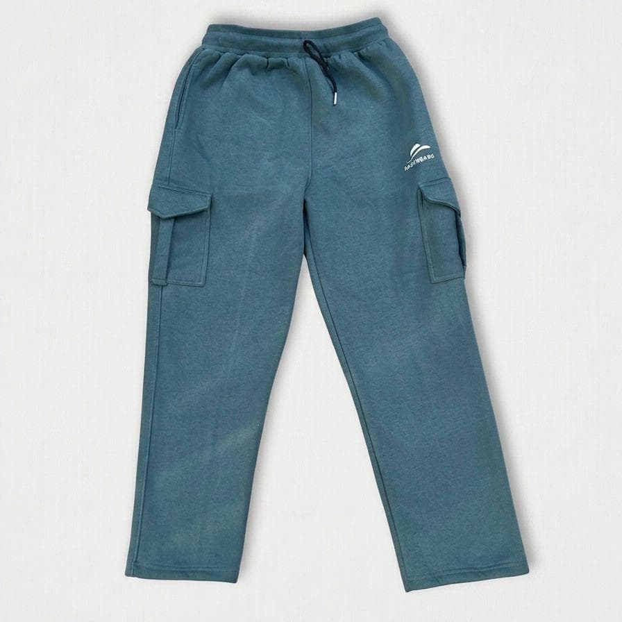 Kashwears Cargo Track Pant – Teal Utility Edition